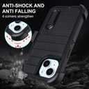 Black Case for iPhone 13 Case with Belt Clip Holster, Heavy Duty iPhone 13 Cases Protective, Shockproof Defender Phone Cover for iPhone13 6.1 inch