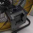 12" Battery Operated Floor Fan for Dewalt 20V Max Battery, Portable Fan with AC Adapter and USB Output, Metal Industrial High Velocity, Stepless Speed Cordless Fan for Jobsite Garage Camping Emergency