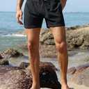 unitop Mens Swim Trunks with Compression Liner 5 Inch Inseam Surfing Board Shorts with Zipped Pockets (28, Grey)