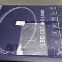 20 Inch Flush Mount Ceiling Light, 40W Dimmable LED Fixture 4000LM, 3000K/4500K/6000K Adjustable, Round Ceiling Lamp for Bedroom, Kitchen, Living Room, Dining Room, Bathroom, Black