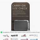 Carry On Luggage with Spinner Wheels, 8010S Aluminum Frame Zipperless Polycarbonate Hard Shell Suitcase (ZX-Core, Charcoal Metallic, 20 Inch)