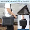 Hard Carrying Case Compatible with Switch/Switch 2/OLED IP67 Waterproof Shockproof Protective Hard Shell Travel Case with EVA Foam Lining Large Storage for Dock Controllers and other accessories