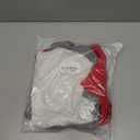 3 Pack Crew Neck T-Shirt Toddler Short Sleeve Solid Color Tees Shirts for Boys Girls, Size XL(Red), M(Grey), L(White)