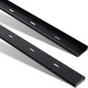 Blulu 2 Pcs 36" L X 2" W C Channel Steel Support Metal Support Bracing Hidden C Bracket for Table Top Live Edge Slab Woodworking, Black Coat Finish
