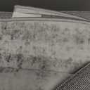 Area Rug 6x9 Washable Rug, Vintage Boho Medallion Rugs Non-Slip Soft Low Pile Large Distressed Rug Indoor Retro Carpet for Living Room Bedroom Dining Room Home Office (Grey, 6'x9')