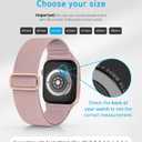 Nylon Apple Watch Bands Unisex - iWatch 1/2/3/4/5/6/7/8/9/SE/Ultra 2 Bands for 38mm/40mm/41mm/42mm/44mm/45mm/49mm - Variety Multipack 1-8 (Pack R: Black, Starlight, Pine Needle Green, Pink Sand)