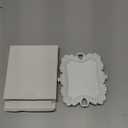 Funly mee Antique Trinket Dish Vintage Jewelry Tray, Ring Holder (White, S)