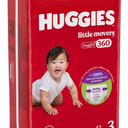 Huggies Little Movers 42 Diapers, Size 3