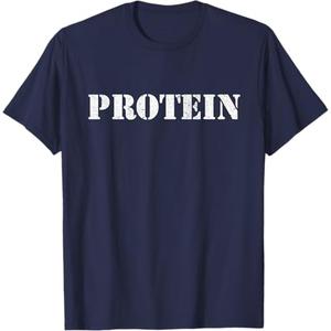 Protein Shirt Funny Gym TShirt Plants have Protein Vegan TShirt. LARGE