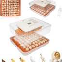 Series IV - 56 Egg Professional Incubator for Breeders, Automatic Sensor-Based Precise Humidity & Temp Control, Adjustable Egg Spacing, Auto Turn & Auto Stop, Preset Incubation Days, Chick Separator