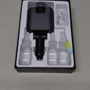 Retractable Car Charger with Starlight, 4 in 1 [120W] USB C for iPhone and Android Car Charger Fast Charging, Compatible with iPhone 16/15/14/13/12/11, Valentines Gifts for Women Men (Black) (Black - Single line)