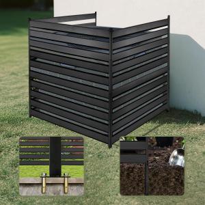 38" W x 42" H Air Conditioner Fence 3 Panel- Air Conditioner Fence Screen, Outdoor Enclosure for Pool Equipment Trash Can Privacy Fencing Panels Applicable to Metal Fencing for Backyards and Patios