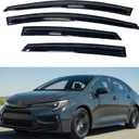 IG Window Visors Fit for 2020-2026 Toyota Corolla, Out-Channel Rain Guards Vent Wind Deflectors 4PC, Car Accessories for 20-26 Corolla Sedan (Excludes Hatchback)