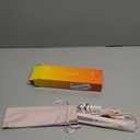 ANGENIL Pro Mini Titanium Ceramic Flat Iron for Short Hair, Mini Dual Voltage Hair Straightener 0.7 inch, Small Pink Flat Irons Anti-Scald Silicone Heat Resistant, Adjustable Temp (280℉- 320℉ -380℉)