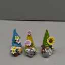 Hodao Spring Decorations for Home - Colorful Garden Gnomes Figurines with Flowers & Tools  Spring Summer Indoor Decor for Table, Lawn, Window Sill  Gift for Garden Lovers