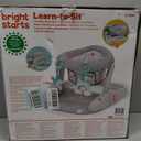 Bright Starts Learn-to-Sit Baby Floor Seat, 2-Positions Grow with Infant, Portable Baby Chair, Includes Sensory Toys, Unisex, 4-12 Months, Gray