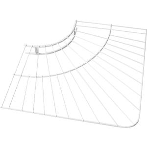 Rubbermaid Commercial Products FreeSlide Wire Shelving, 12-Inch, White, Closet Organizer and Storage, Floating Corner Shelves/Clothes Rack for Laundry Room/Closet/Basement