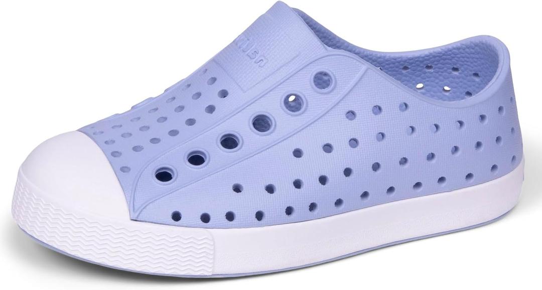 Native Shoes Unisex-Kids Jefferson Sneakers, Future Purple/ Shell White, 9 Toddler