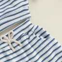 Winter Baby Boy Clothes Toddler Baby Boy Fall Outfit Waffle Knit Long Sleeve Sweatshirt Shirt Pants Clothing Set (Blue)