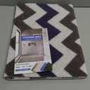 godehone Shower Mats Non Slip Without Suction Cups, PVC Loofah Bathroom Mats, Loofah Mats for Shower and Bathroom, Quick Drying, 15.7x36 Inch, Blue Geometric