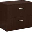 Bush Business Furniture Series C 2 Drawer Lateral File Cabinet in Mocha Cherry, Locking Document Storage for Home or Professional Office
