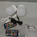 Minetom E26 Rechargeable Light Bulbs with Remote and Timer, Battery Backup Bulb with 12 Colors and Brightness Dimmable, 2300mAh 40W Equivalent LED Light Bulbs for Lamps Sconces Camping, 2 Pack