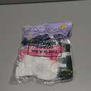 Jeyiour 5 Pairs Coquette Bow Socks for Women Pure Cotton Non Slip Pilate Grips Socks with Embroidered for Yoga Barre Ballet (Smiley Face)