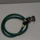 Garden Hose No Leaking for Watering: No Kink and Lightweight - 1/2" Water Hoses 4 FT with Female and Male Fittings for Outdoor and Yard (Green)