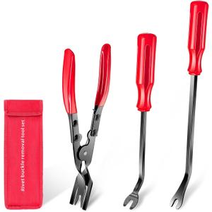 3 Pcs Clip Remover Tool, Clip Pliers Set Fastener Removal Tool , Auto Trim Removal Tool Kit Pry Tool Set Car Door Panel Dashboard Repair Kit
