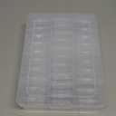 Mathtoxyz Bead Organizer Box, 31Pcs Small Beads Organizers and Storage Plastic Cases Mini Clear Dimond Storage Containers Boxes with Hinged Lid and Rectangle for Bracelet Making DIY Jewelry Craft Nail