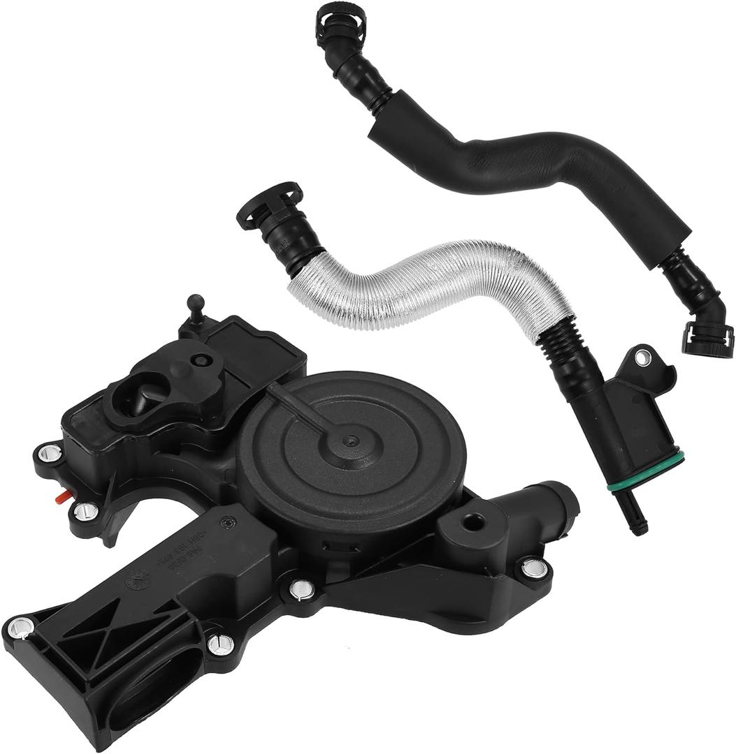 X AUTOHAUX PCV Valve Engine Crankcase Vent Oil Separator Breather Hose Exhaust Pipe Kit 06H103495AH for VW Beetle CC Jetta GTI Passat Tiguan for Audi A3 A4 A5 Q5 TT 2.0L L4 ONLY