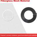Black Magnetic Window Screen Adjustable Window Net 44x 48 Fiberglass Window Screen Mesh for House Windows with Magnets