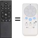 A25-TX012 / A25-TX025 Replacement Ceiling Fan Remote Only - DC Motor, Compatible with Harbor Breeze Ceiling Fan Remote Control - 6-Speed & Light Dimmer, with Reverse, Sleep Timer