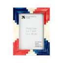 Handicrafts Home Handmade Bone Inlay Modern Blue & White Picture Frame, 6x4