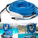 9995861 Cable and Swivel DIY 2 Wire for Dolphin Robotic Pool Cleaners Nautilus(Old), DX3, Advantage Plus, Endeavor, Atlantis, Primal X3, DX3S, Orion, M3, Saturn(Old), Quest & Neptune 60FT/18M