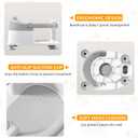 Baby Bath Seat for Babies 6 Months & up, Non-Slip Toddler Bath Seats for Babies Sitting Up, Safe Infant & Newborn Bathtub Chair with 4 Suction Cups & Soft Cushion for Shower, Gray