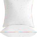 LEBO 18 x 18 Outdoor Waterproof Pillow Inserts - TPU Coated, Soft Fluffy Down Alternative Decorative Pillows for Patio Couch Sofa - White, Pack of 2