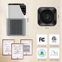 Air Purifiers for Home Large Room up to 1750 Sq Ft, H13 True HEPA Filter Air Purifiers for Bedroom Smoke/Pet Dander/Pollen, 25dB Quiet for Home,Bedroom,Office (Ivory White & Haze Gray)