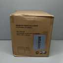 Faux Leather Round Ottoman with Storage 12.6" W x 14.17" H & 14.76" W x 17.32" H Set of 2, Small Boucle Coffee Table Footstool with Removable Lid for Living Room, Bedroom, Beige