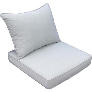 Outdoor Chair Cushions for Patio Furniture,25x25x5 Replacement Couch Cushion Set for Wicker Glider Rocking Chairs Loveseat Sectional Sofa,Thick Out Door Chair Pad Weather Fade Resistant, Light Gray