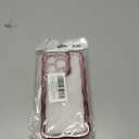 for iPhone 14 Pro Case Electroplate Silver Wave Side for iPhone 14 Pro Soft Transparent Shockproof Cover, Rose Gold
