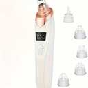 Pore Vacuum Blackhead Remover,Facial Pore Cleaner, 5 Suction Power,5 Probes,USB Rechargeable Blackhead Vacuum Kit, Electric Acne Extractor Tool for Adult