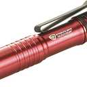 Streamlight 66323 MicroStream 45-Lumen 420-Candela EDC Ultra-Compact LED Flashlight with AAA Alkaline Battery, Clear Retail Packaging, Red (Non-Rechargeable (Pack of 1))