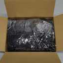 RECUTMS 2Pcs Black Artificial Rose Flower Garland 5.7Ft Halloween Fake Hanging Rose Vines Fall Black Maple Leaf Garland with Flowers for Autumn Thanksgiving Indoor Outdoor Home Fireplace Gothic Decor