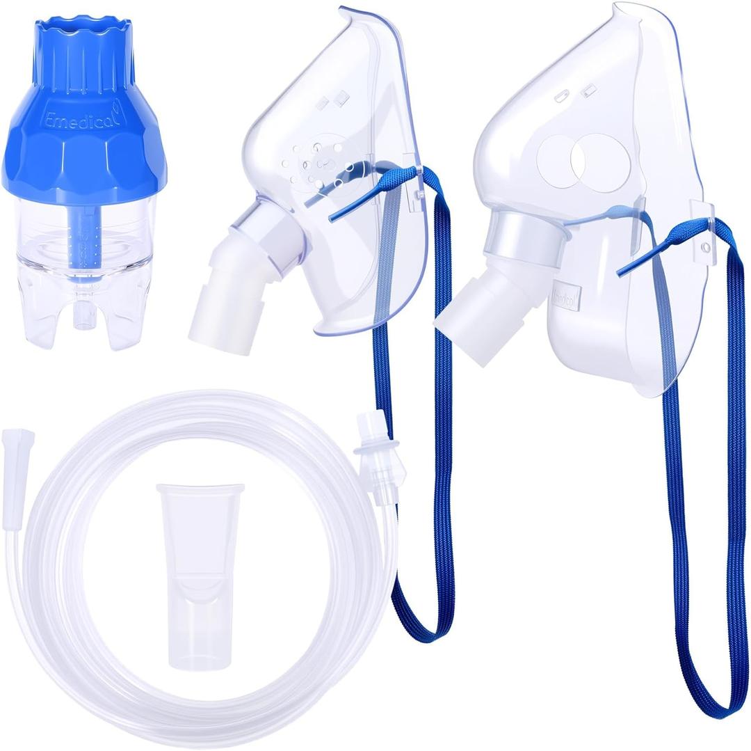 Nebulizer Kit, Full Replacement Nebulizer Mask Accessories for Adult&Kid