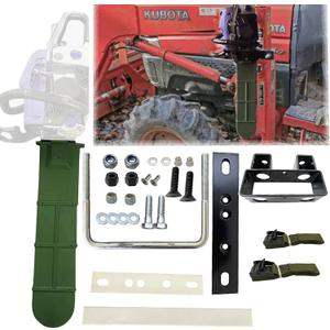 20'' Universal Chainsaw Carrier Kit for Tractors,ATV UTV Trucks,Fixed Mount Holder Compatible with All Chainsaw Brands(TPU Material Never Breaks)