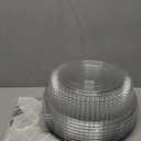 Tessco for you 12 Pack Heavy Duty Repeatedly Plastic Serving Tray with Lid and 24 Pcs Deli Wax Paper Sheets Sets Large Party Platters with Clear Lids Stackable Round Food Serving Trays(Black,12inch)