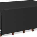 Zettum Patio Furniture Cover Rectangle - 110 Inch Outdoor Table Cover Waterproof & Heavy Duty, Large 600D Lawn Furniture Sofa Set Covers for Outside Dining Table and Chairs Combo - 110 x 74 x 28 Inch