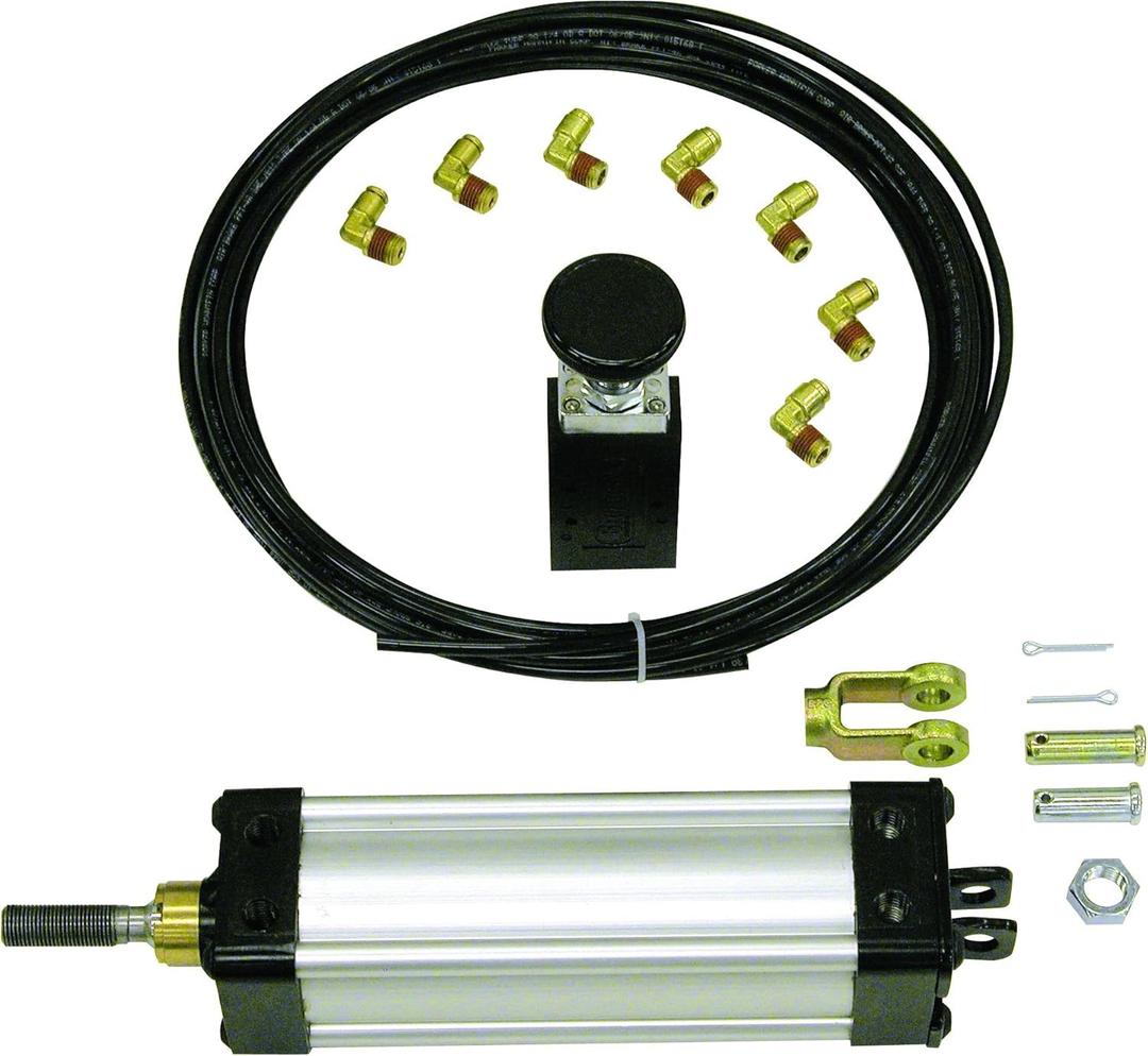 Buyers Products TGC32506VSPK Tailgate Cylinder Kit, Clevis Mount Pneumatic Cylinder, Tubing & Fittings, 6 Stroke, 3.25 Bore, Dump Truck Accessories