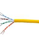 Monoprice Cat5e Ethernet Bulk Cable - Network Internet Cord - Solid, 350Mhz, UTP, CMP, Plenum, Pure Bare Copper Wire, 24AWG, No Logo, 1000ft, Yellow